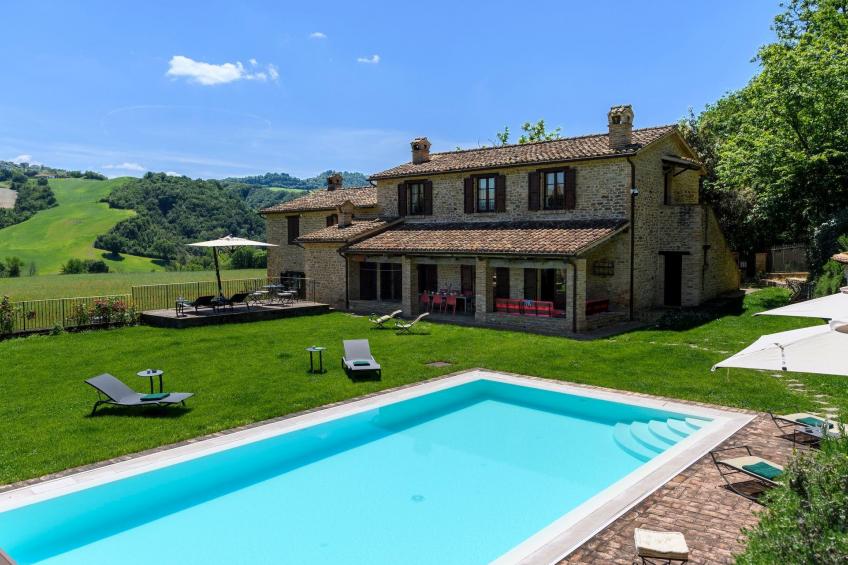 Ca Seppe Marche Ferienvillen, privater Pool