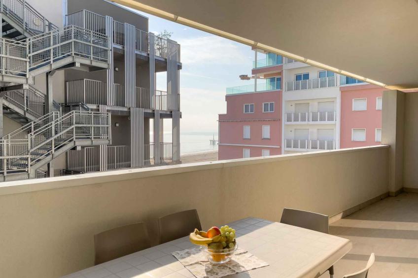Vakantiewoning met airconditioning en balkon met uitzicht op de lagune - BF-R7T69