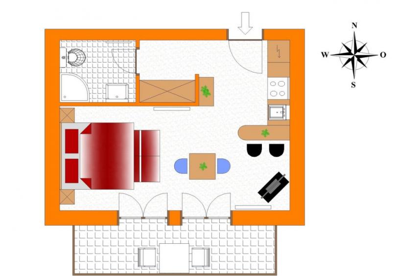 Studio-Appartement mit Balkon - foto 10