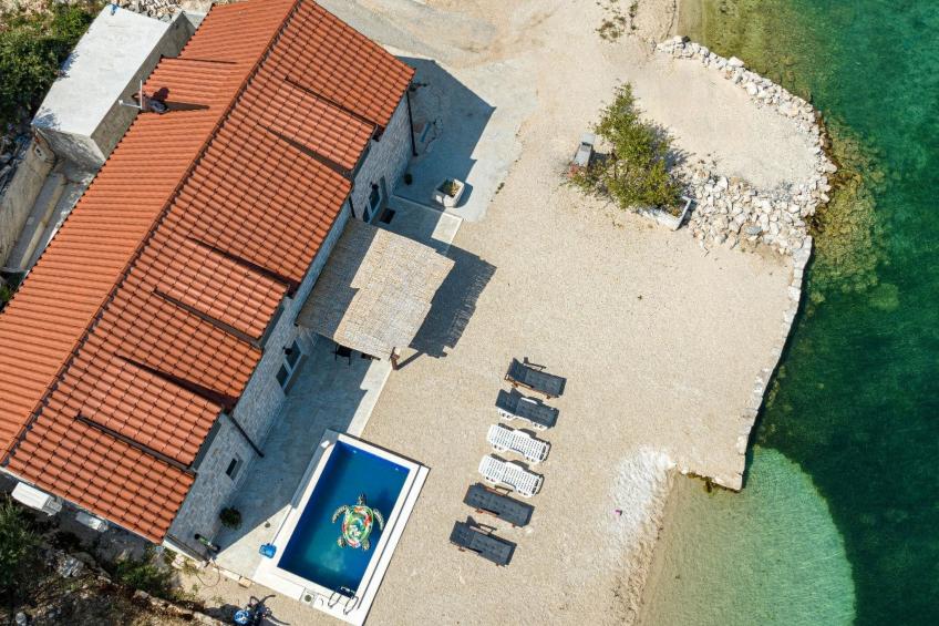 Beachfront Villa Olive Mill with pool