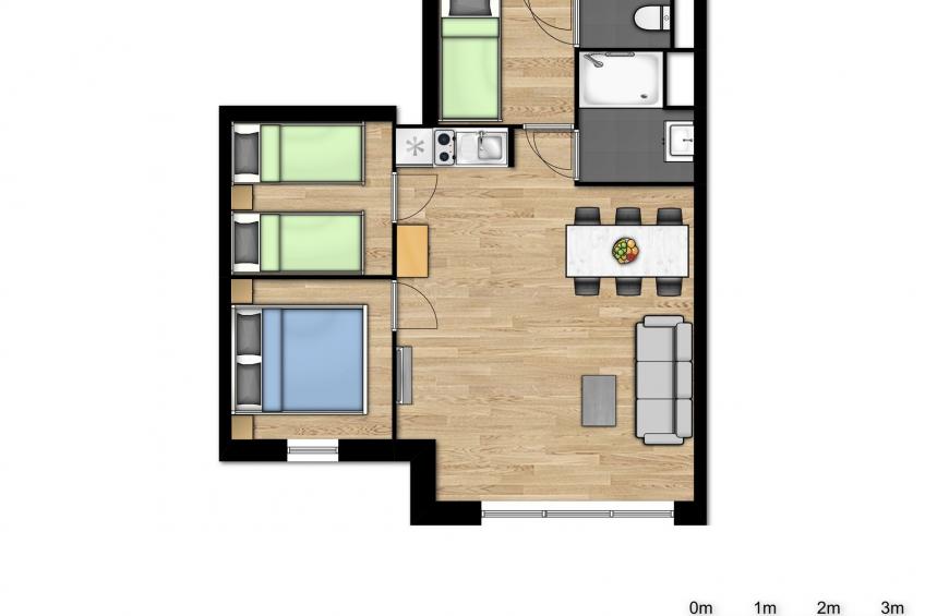 Family suite for 6 people - foto 6